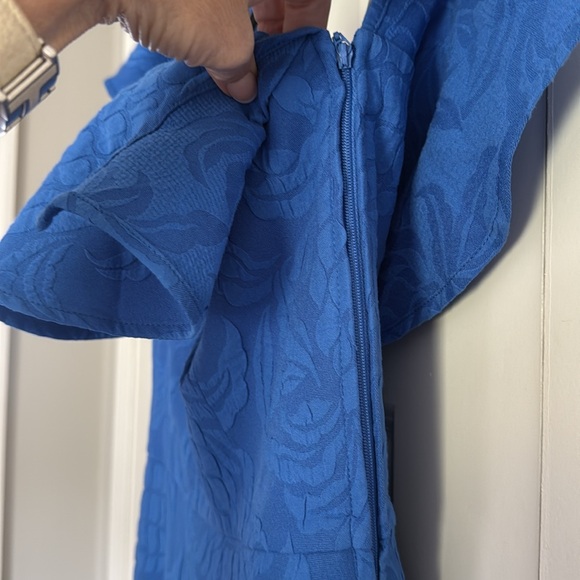 NWT - LILLY PULITZER Kipton One-Shoulder Romper Blue Pineapple print - Size 4 - Picture 2 of 5